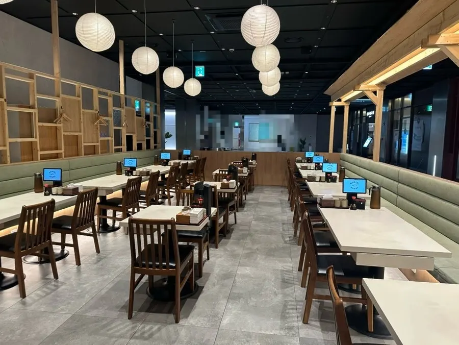 Modern-style table seating at Elephant Sushi Gwanghwamun
