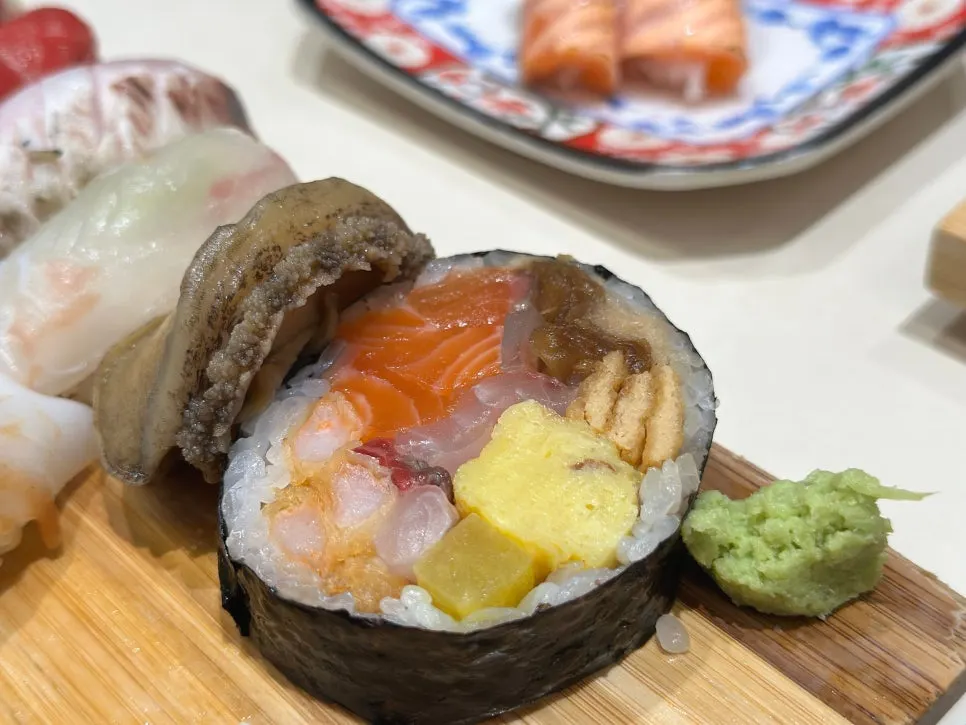 Futomaki packed with generous ingredients