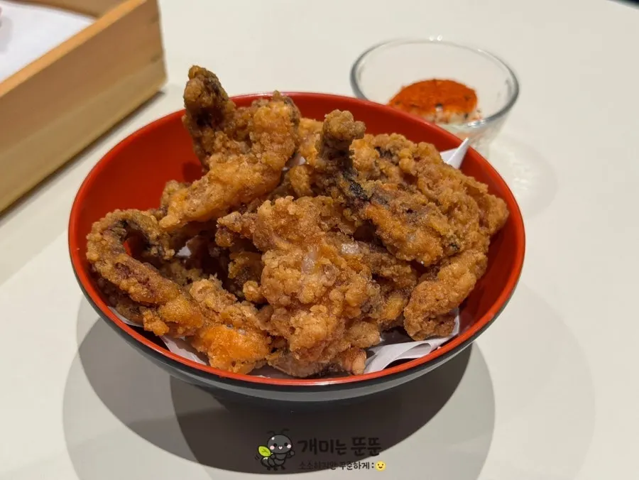 Ika geso karaage fried squid tentacles