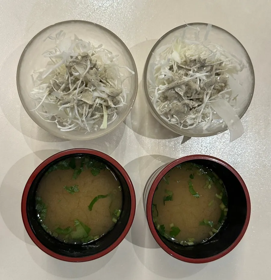 Elephant B set and shrimp tempura order
