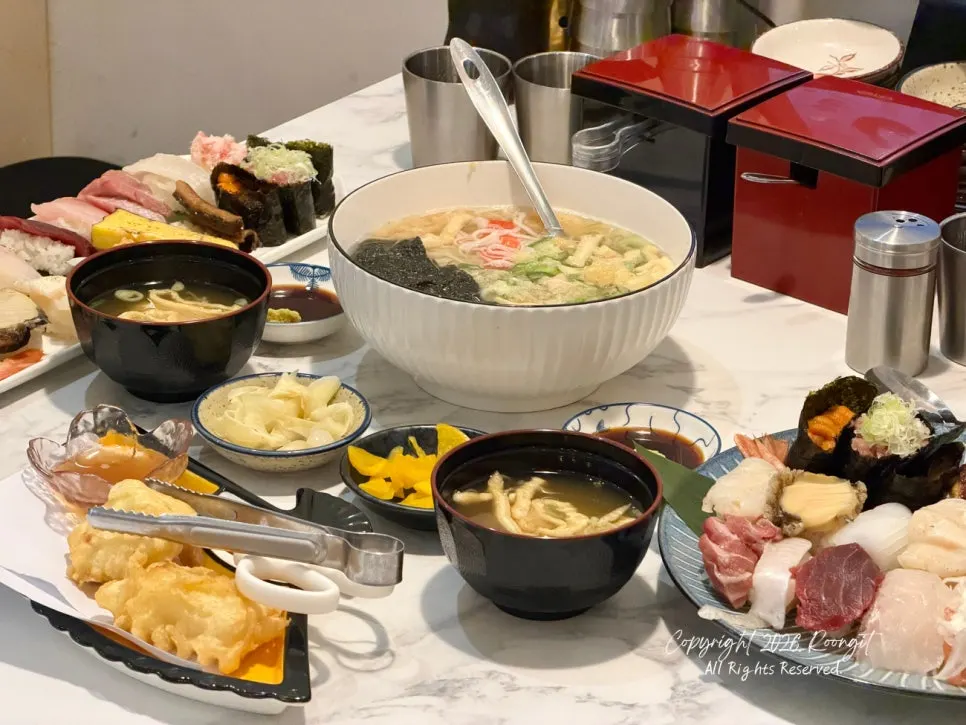 Set sushi dan udon di Choe Uyeong Sushiya Jongno Branch