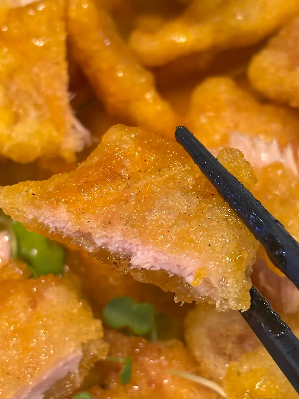 Close-up of kkwabaerou made with sirloin