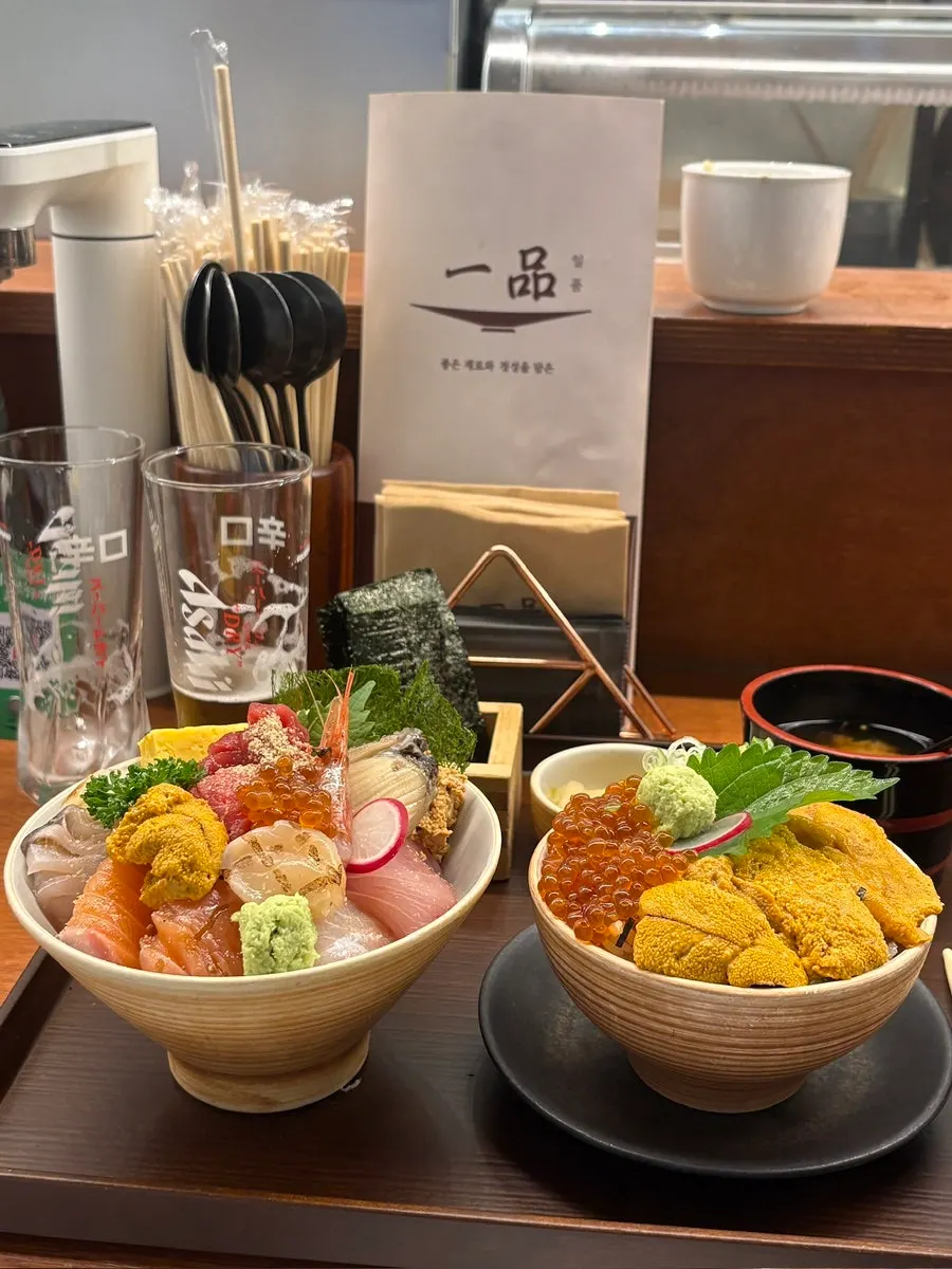 카이센동 코스 식사
