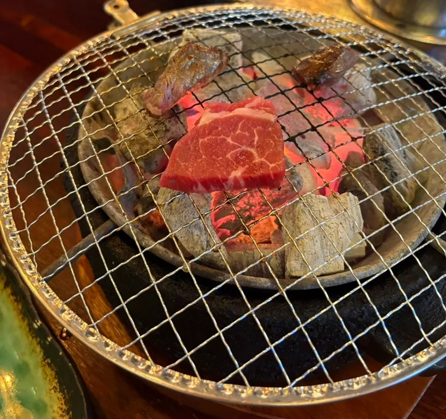Salted oil, curry and yakiniku sauces at Hwarodam