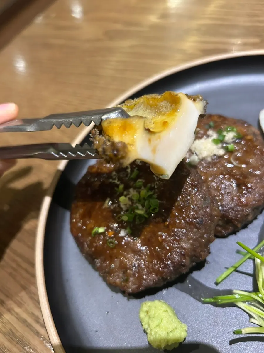 A juicy bite of tteokgalbi