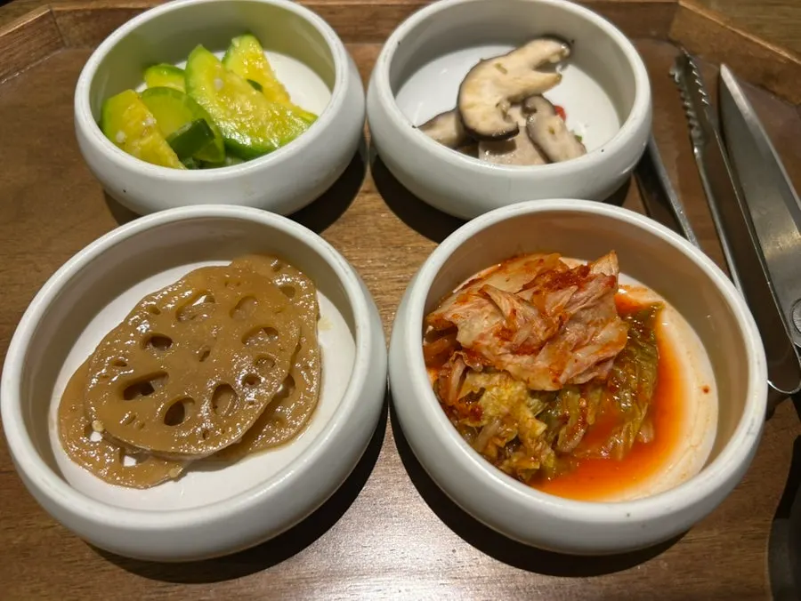 Rice and soup served at the end of the course
