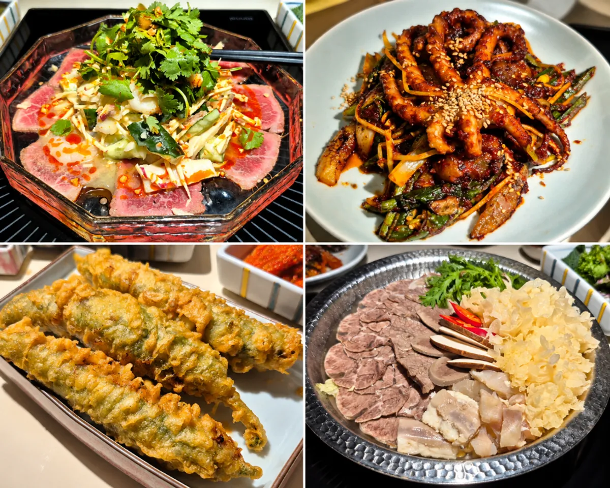 Representative table spread at Wongiok Gwanghwamun