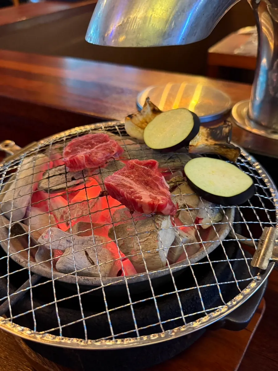 Yakiniku sauce, green tea salt, and shio-tare sauce