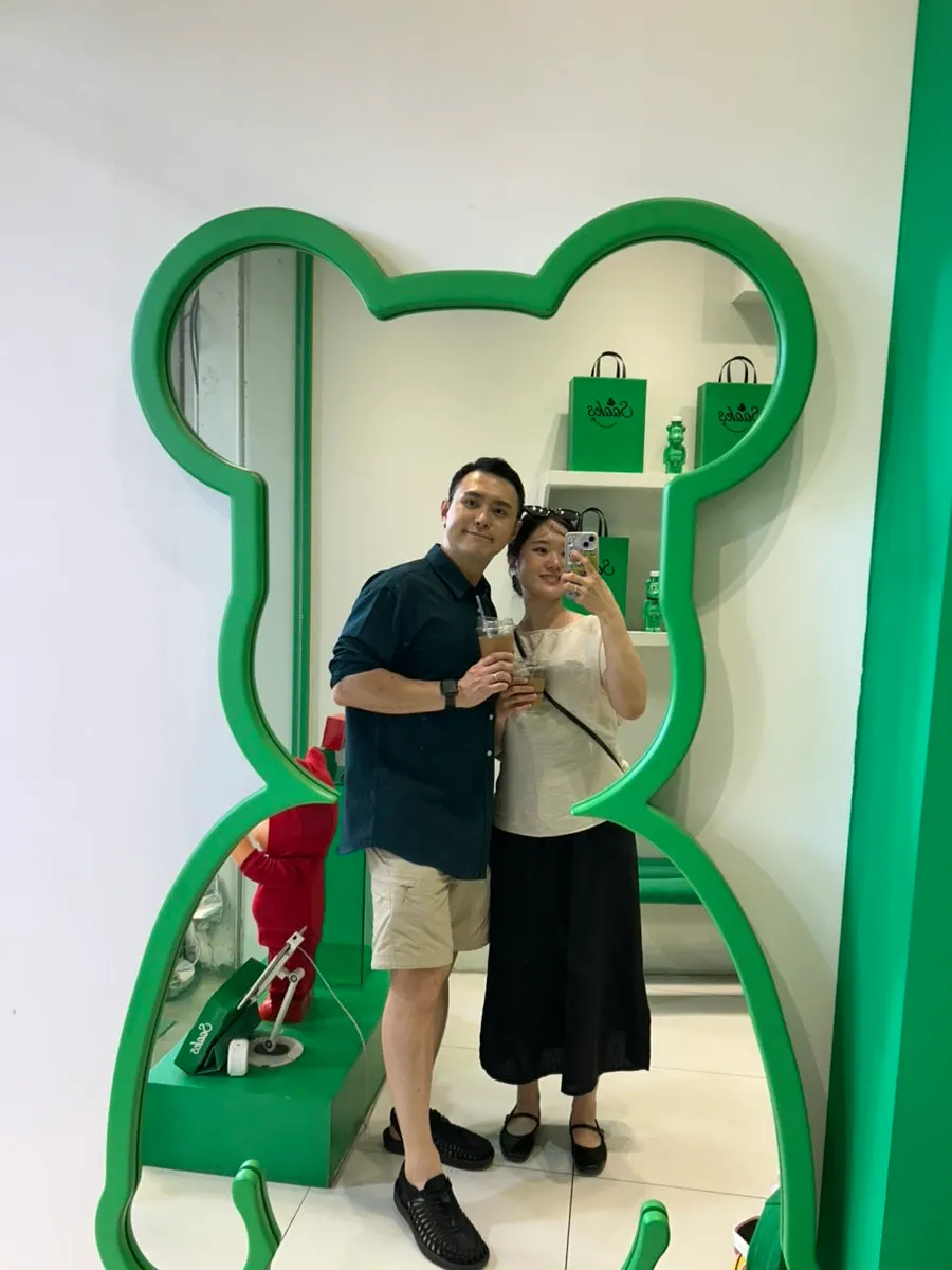 캐릭터가 있는 쑥스초코파이 서울 입구