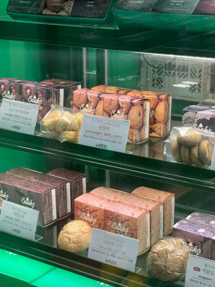 Display case of handmade choco pies