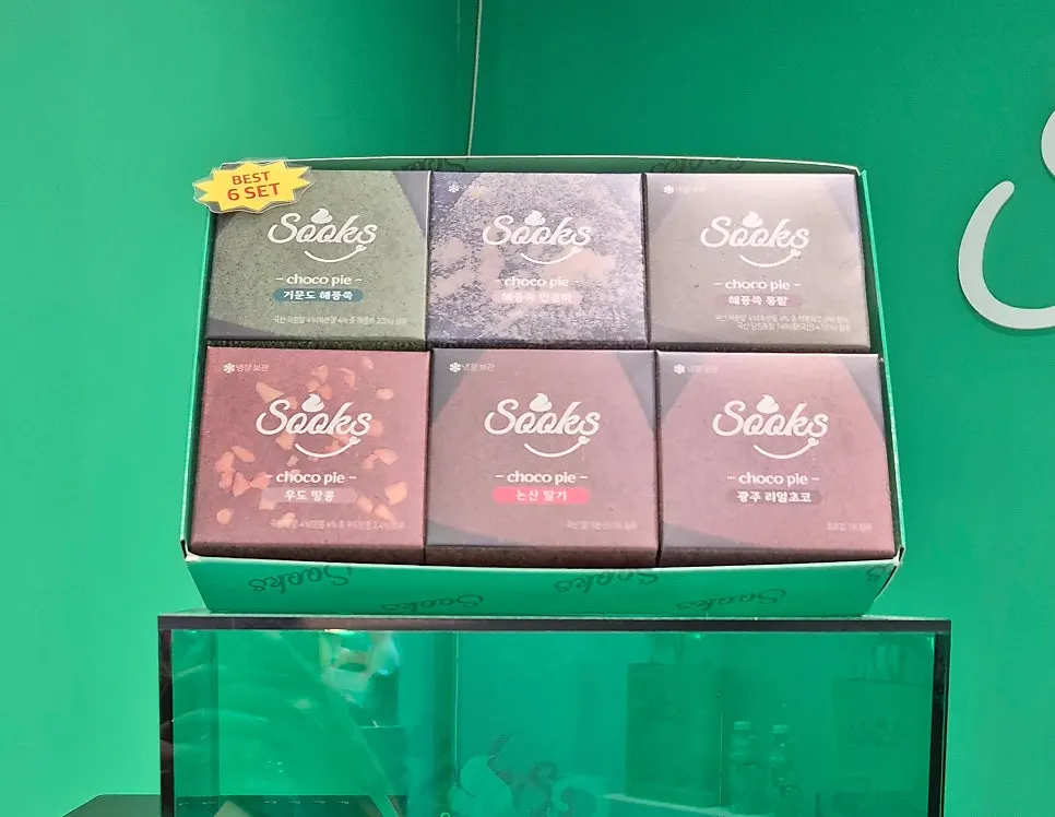 Six-piece choco pie gift set