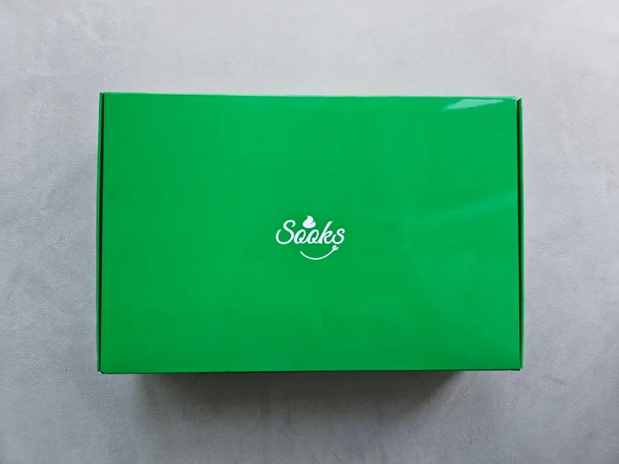 Mugwort-green colored choco pie 6-piece gift box