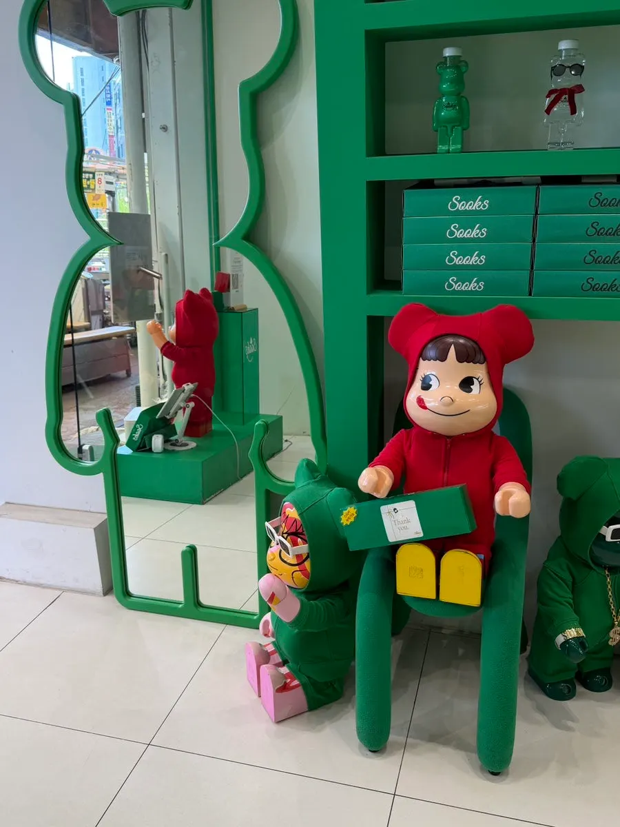 Seating area inside Ssuk's Choco Pie Seoul