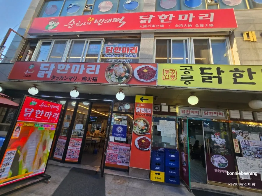 종로5가역에서 동대문 닭한마리 골목으로 가는 길