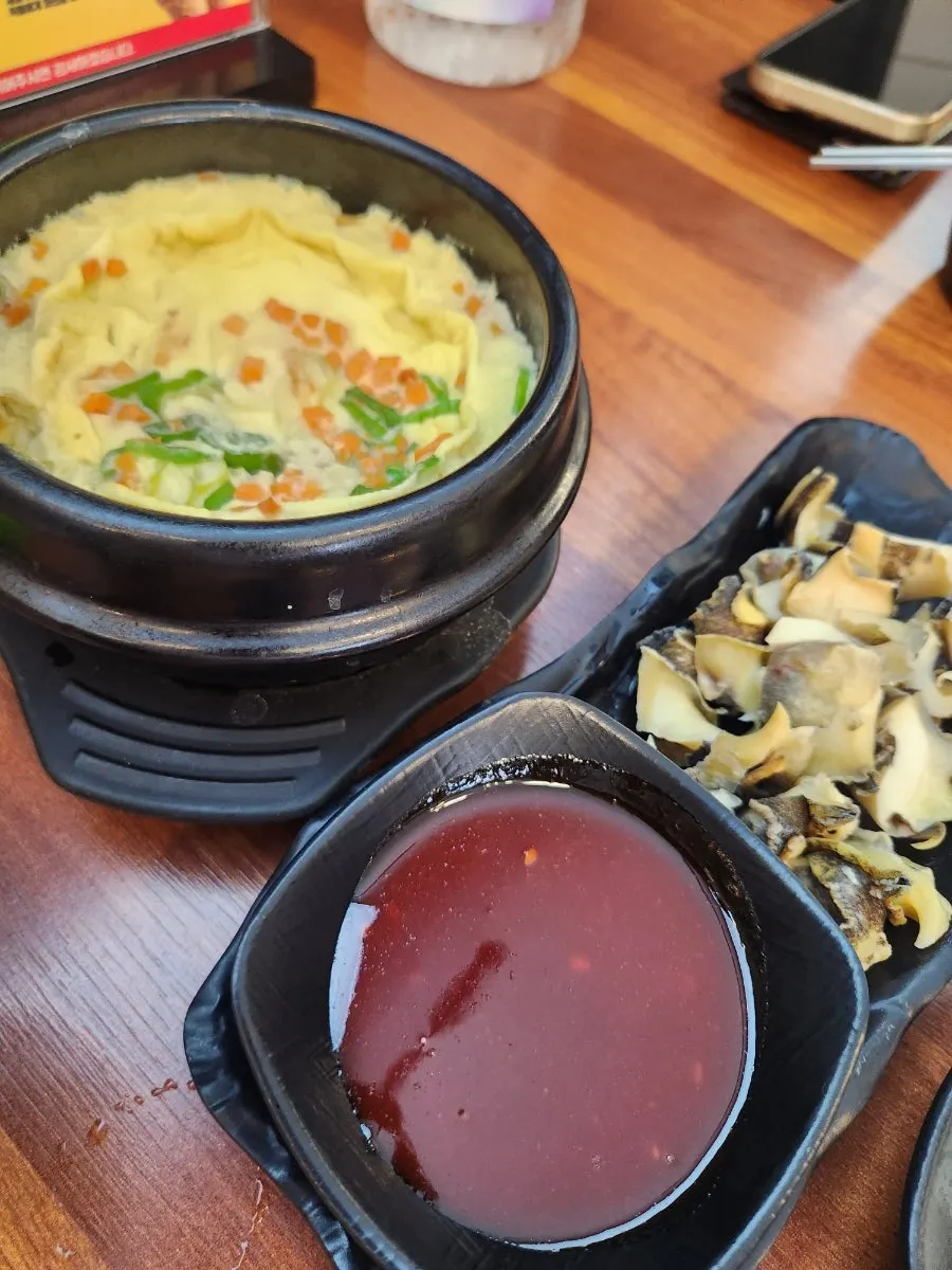 아귀찜과 함께 먹는 칼국수