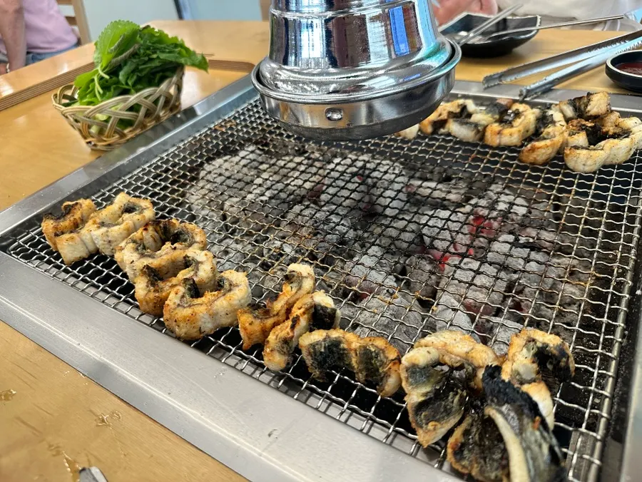 A warm meal of grilled eel