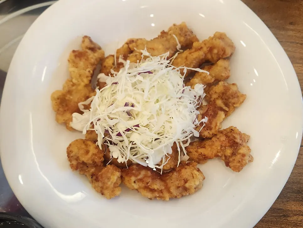 炸衣较薄的生里脊糖醋肉半份