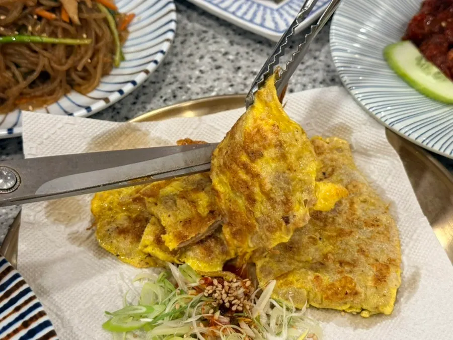 바로 구워 나온 소고기 육전