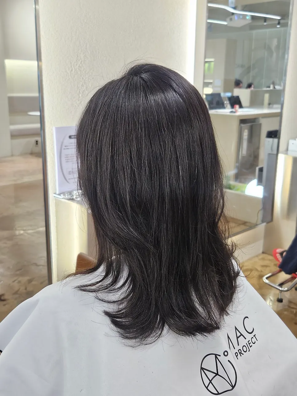Finished calm magic setting hairstyle