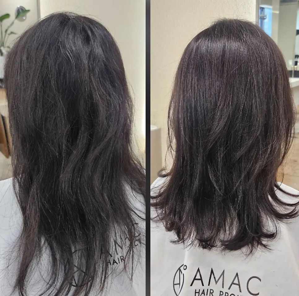 Finished natural C-curl magic setting