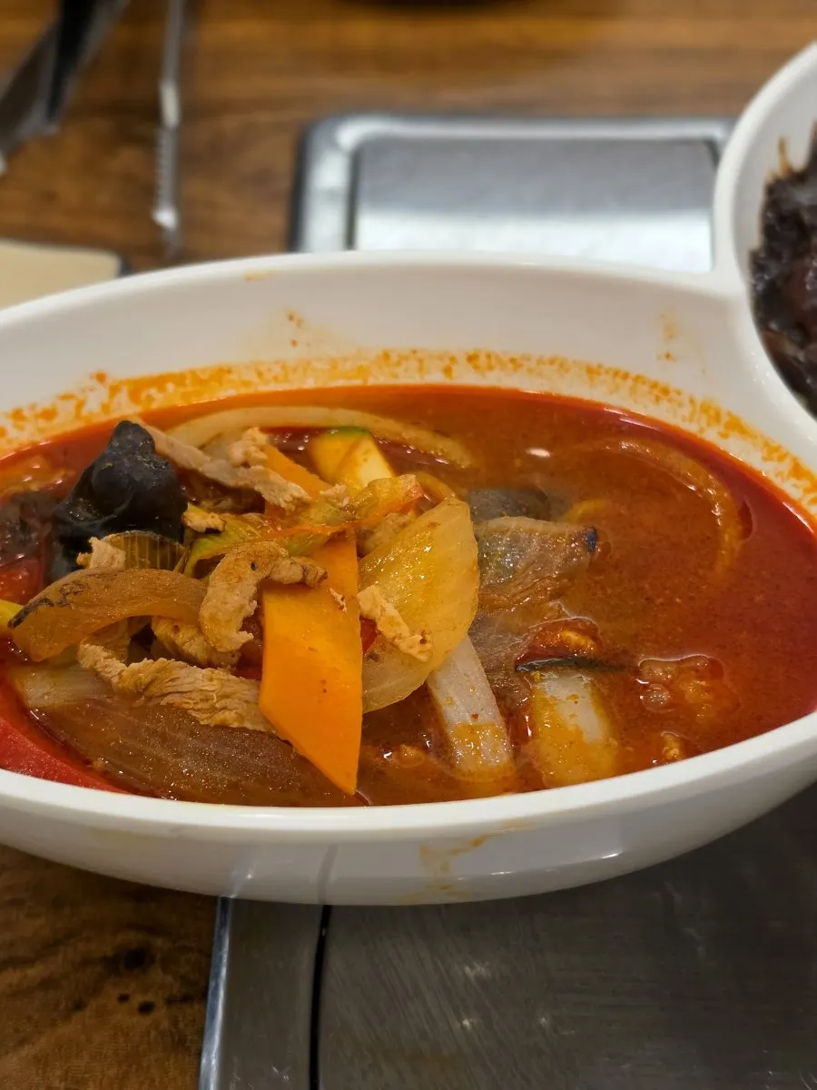 Mayway's solo set meal spread