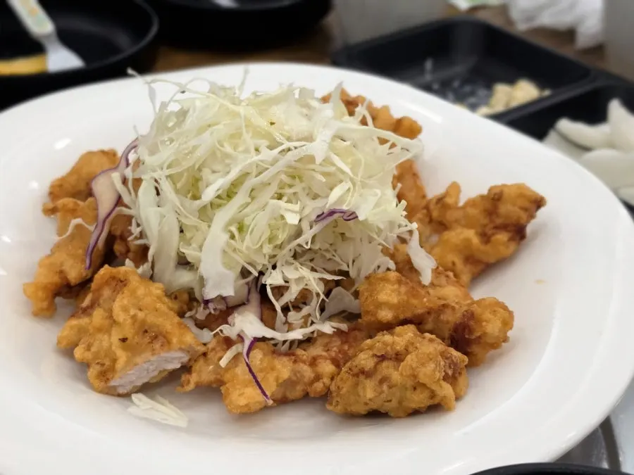 Tangsuyuk sauce served separately