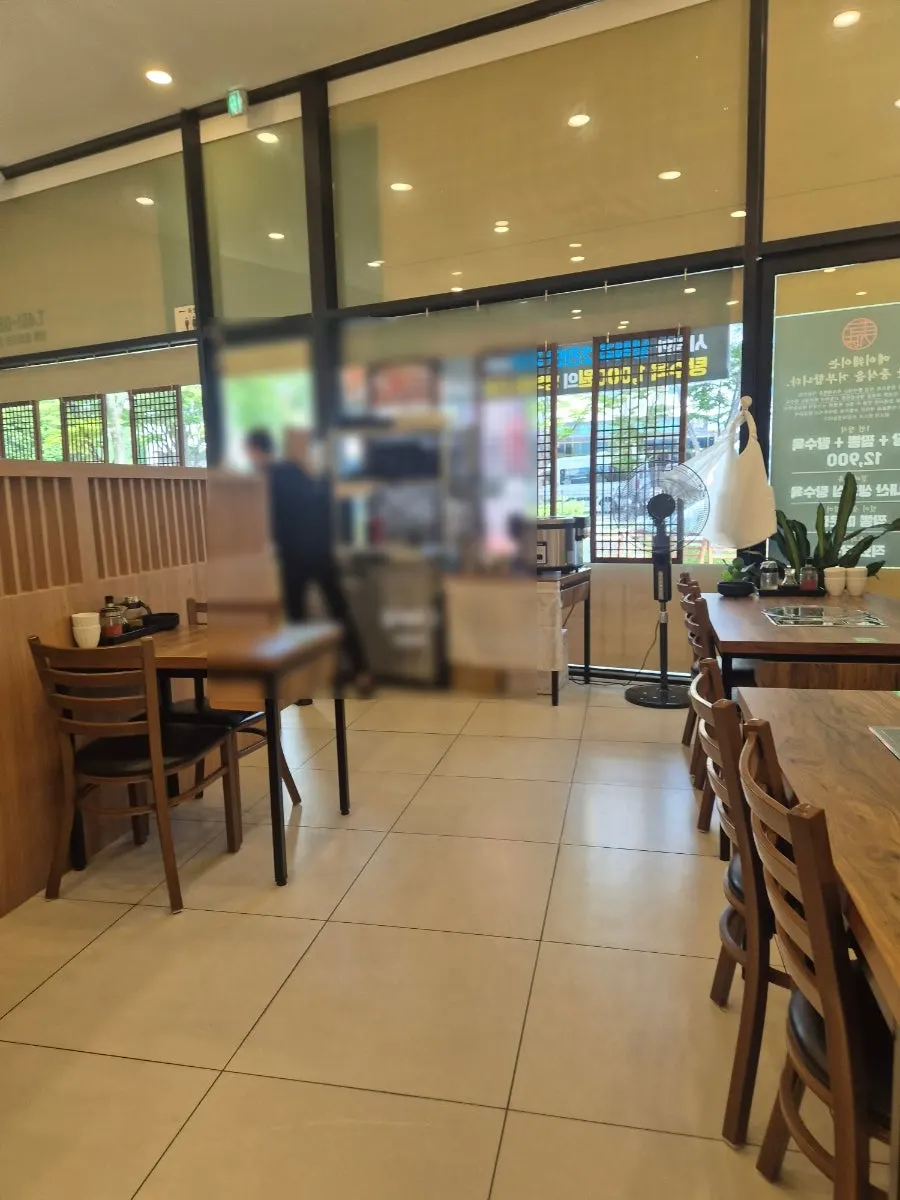 Interior of Mayway with generous table spacing