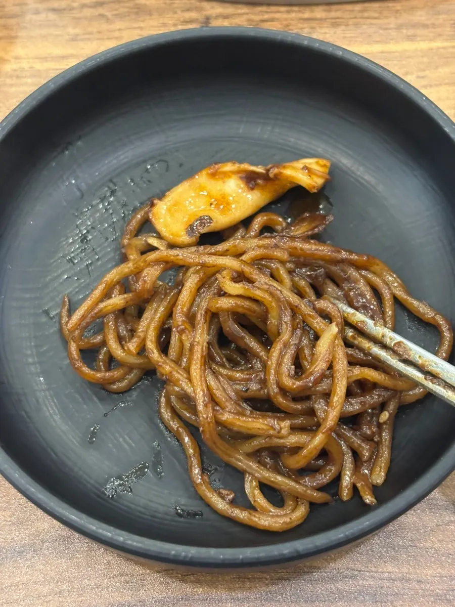 Steaming stone-griddle jjajang at Mayway