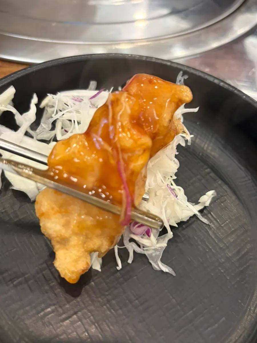 Tangsuyuk with thick pieces of meat
