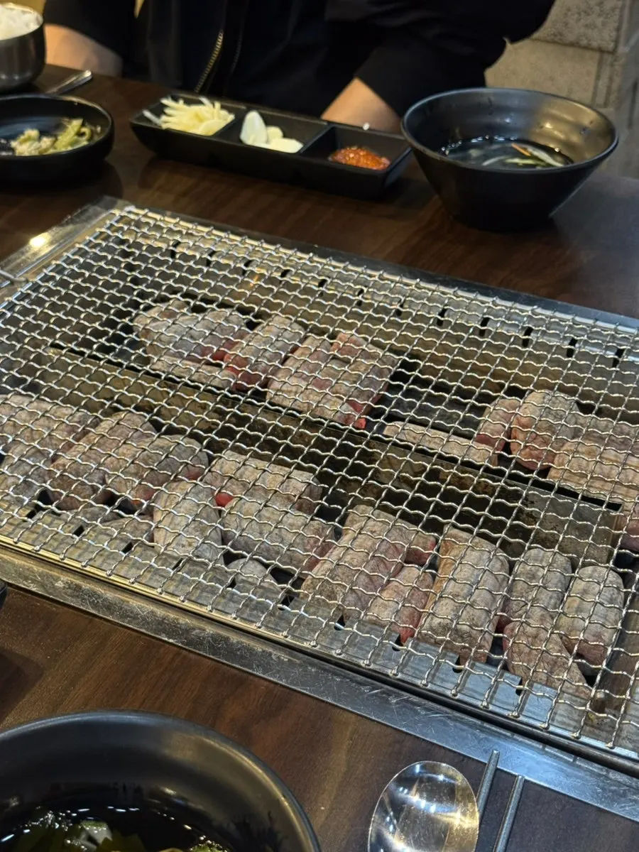 Charcoal brazier set on the table