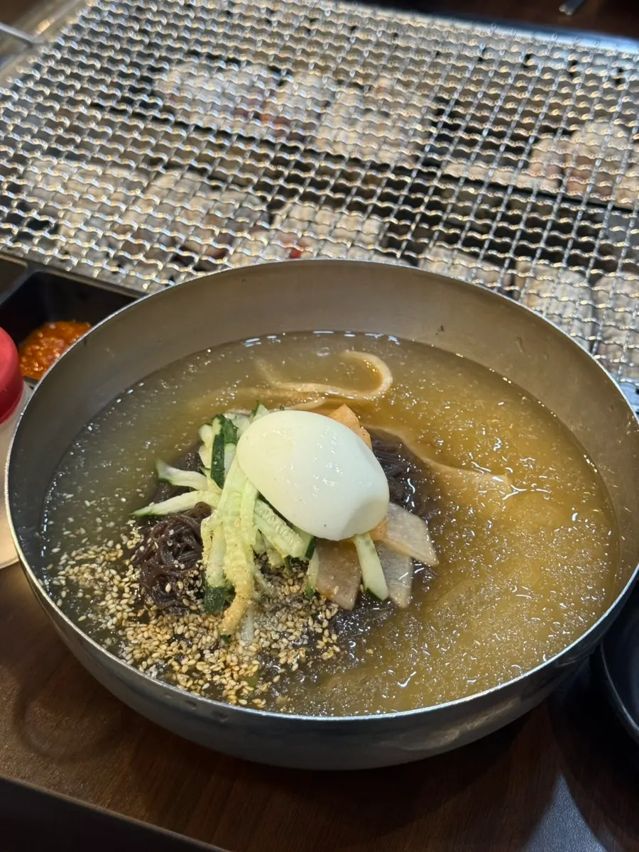 Pre-grilled eel set up with charcoal