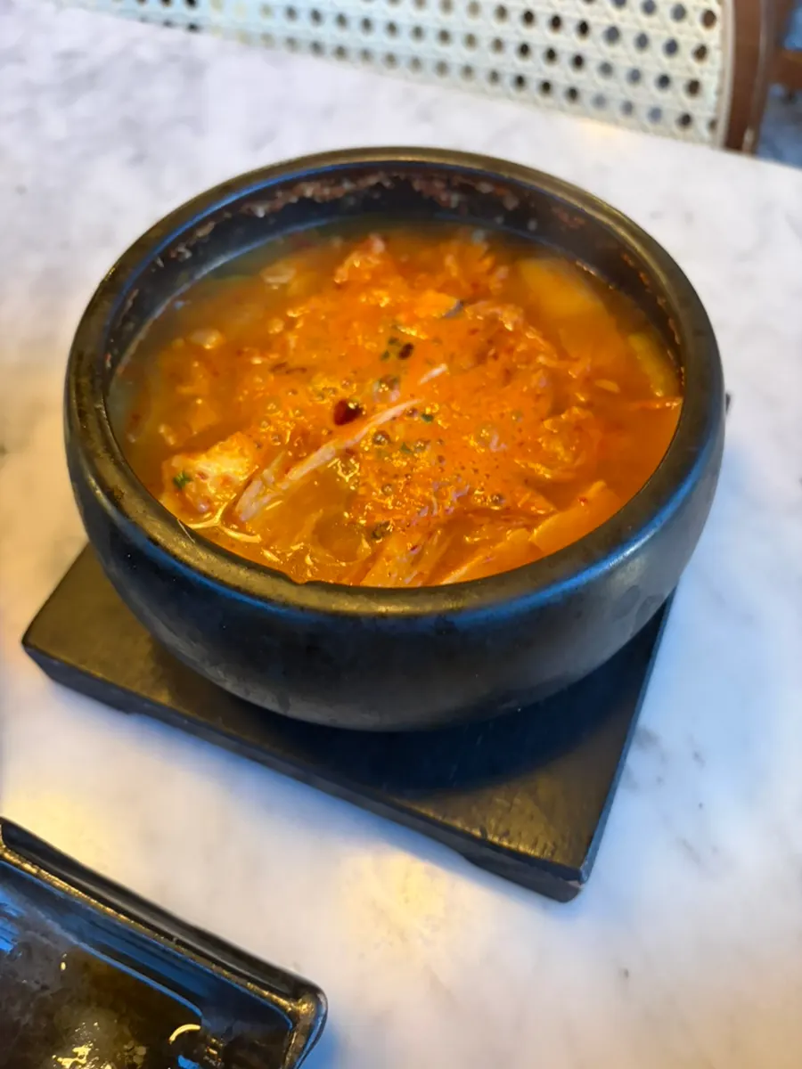 Imo Bapsang set with gabrisal, galbi, and pork belly