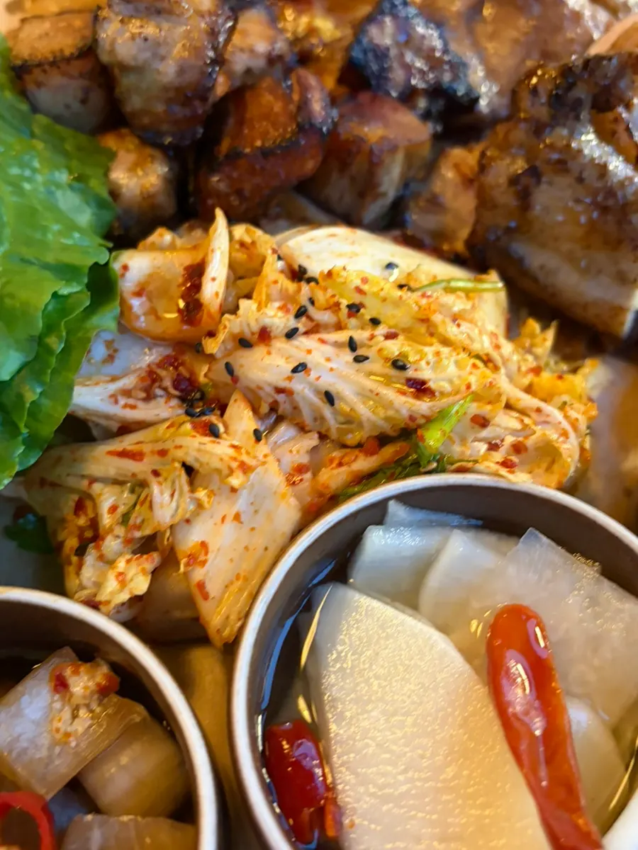 Tender galbi and pork belly