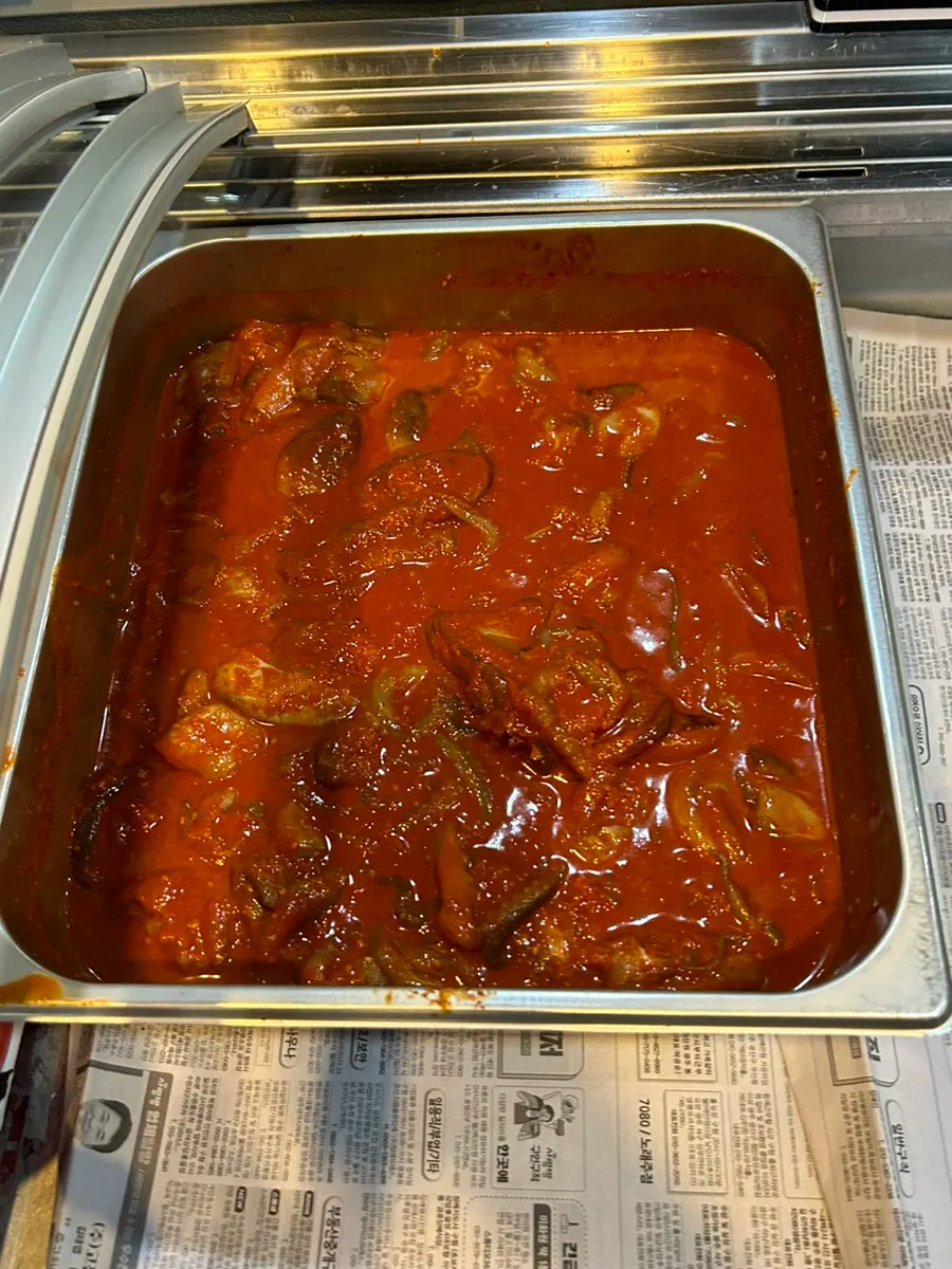 신쭈꾸미 두암점 셀프바 반찬 코너