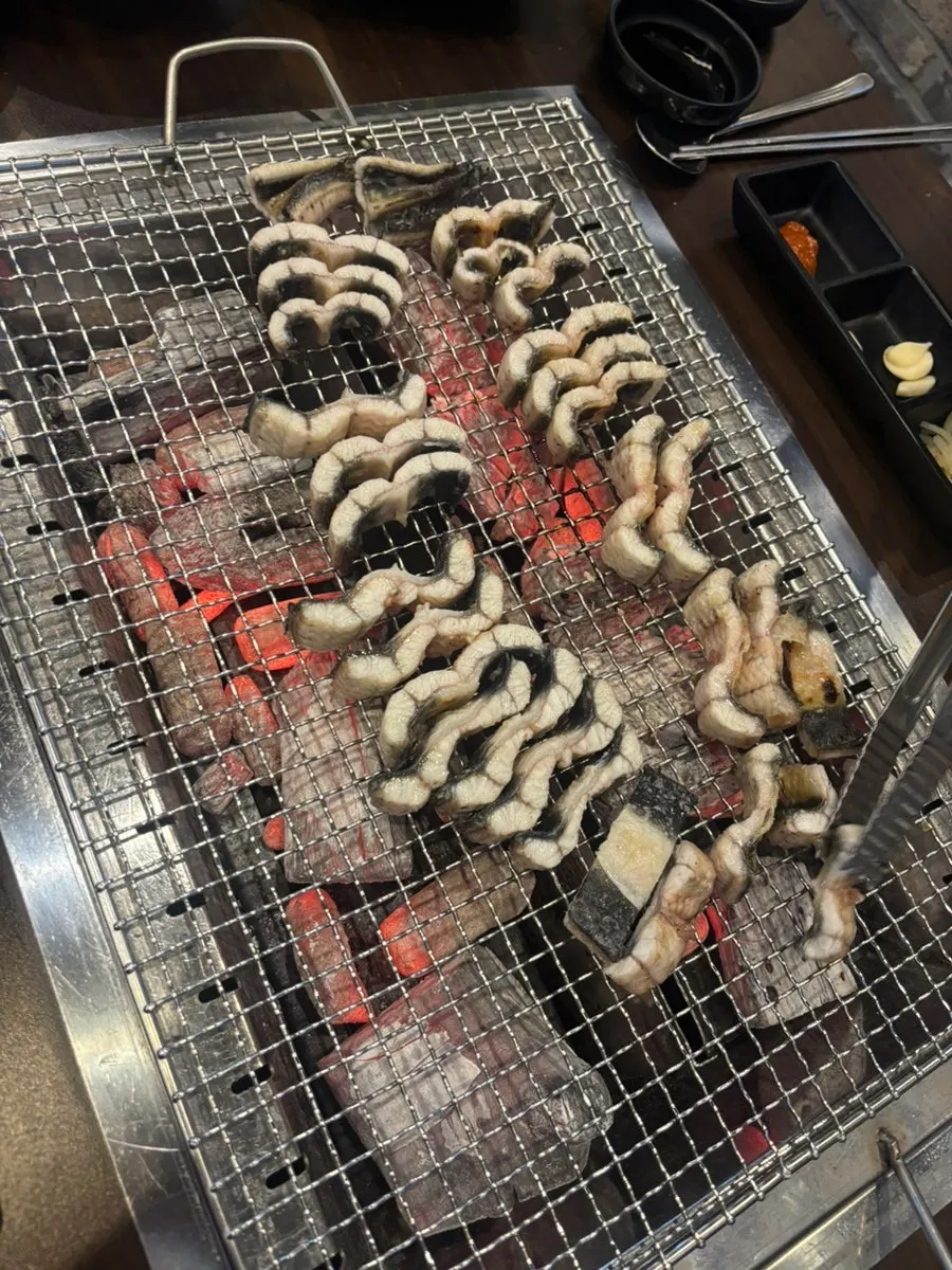 A generous serving of grilled eel