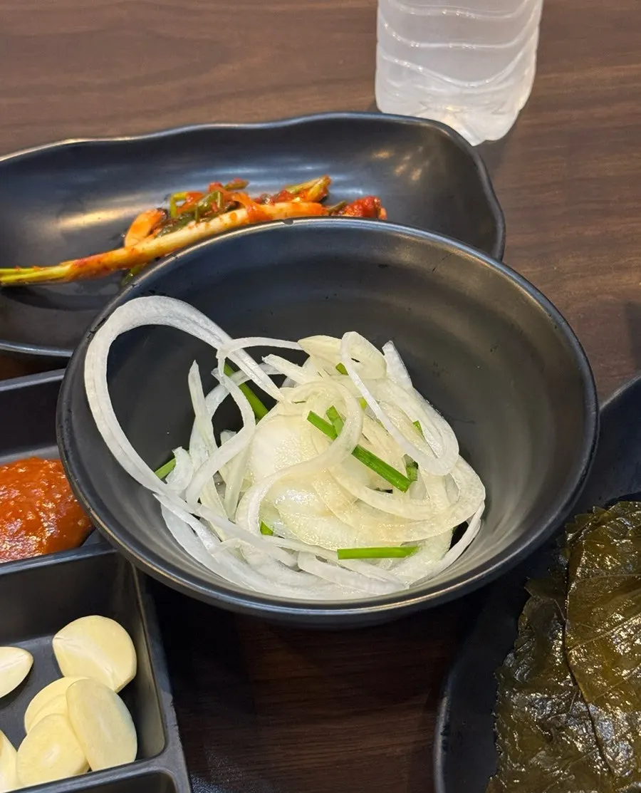 Eel served with sauce