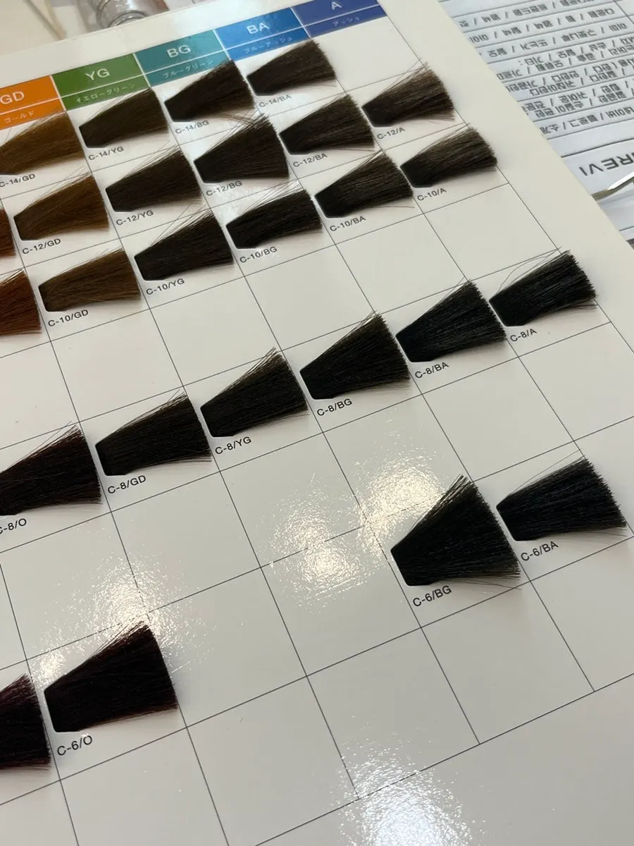 전체염색 상담 장면
