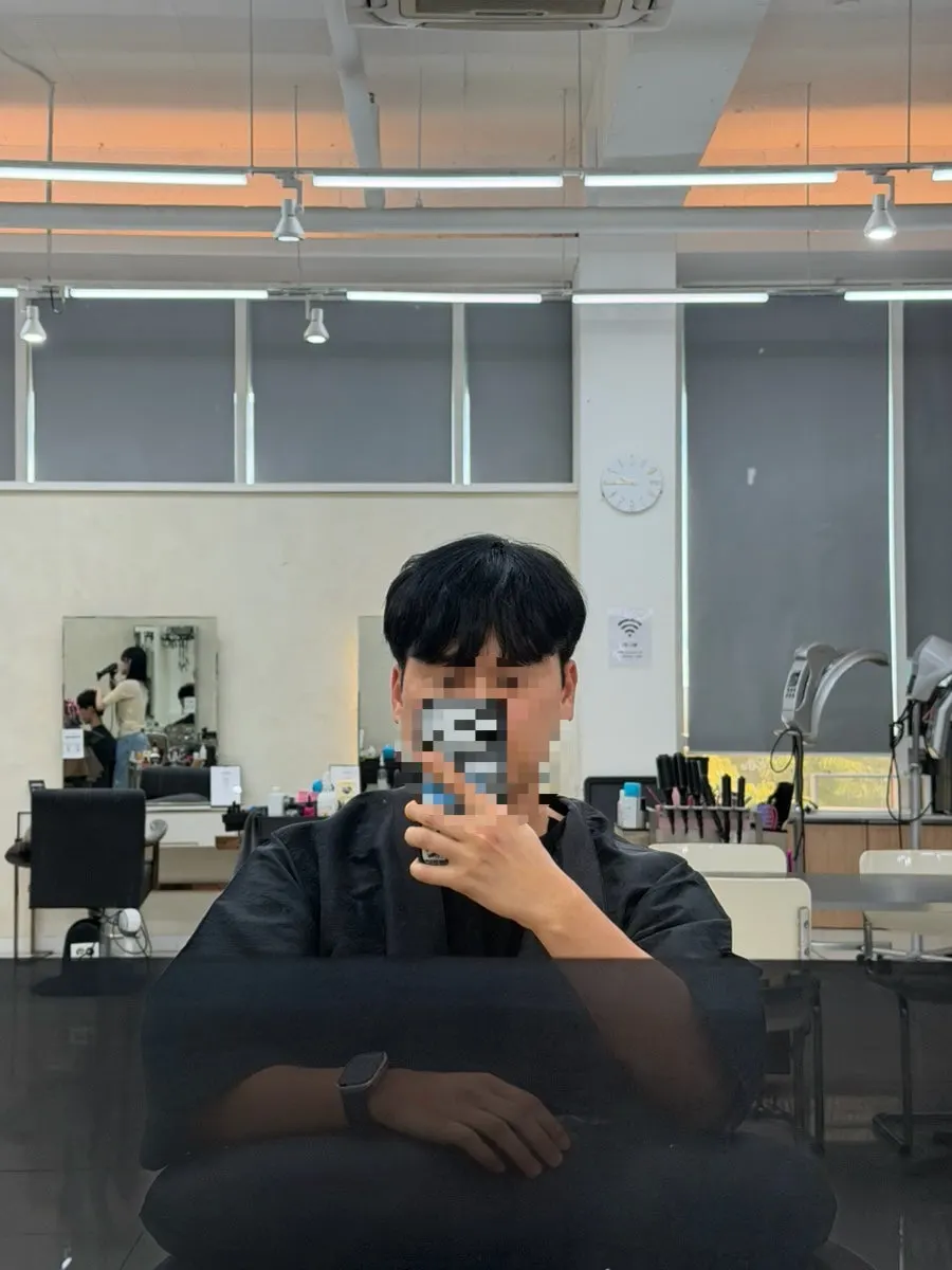 Shaggy hair condition before the treatment