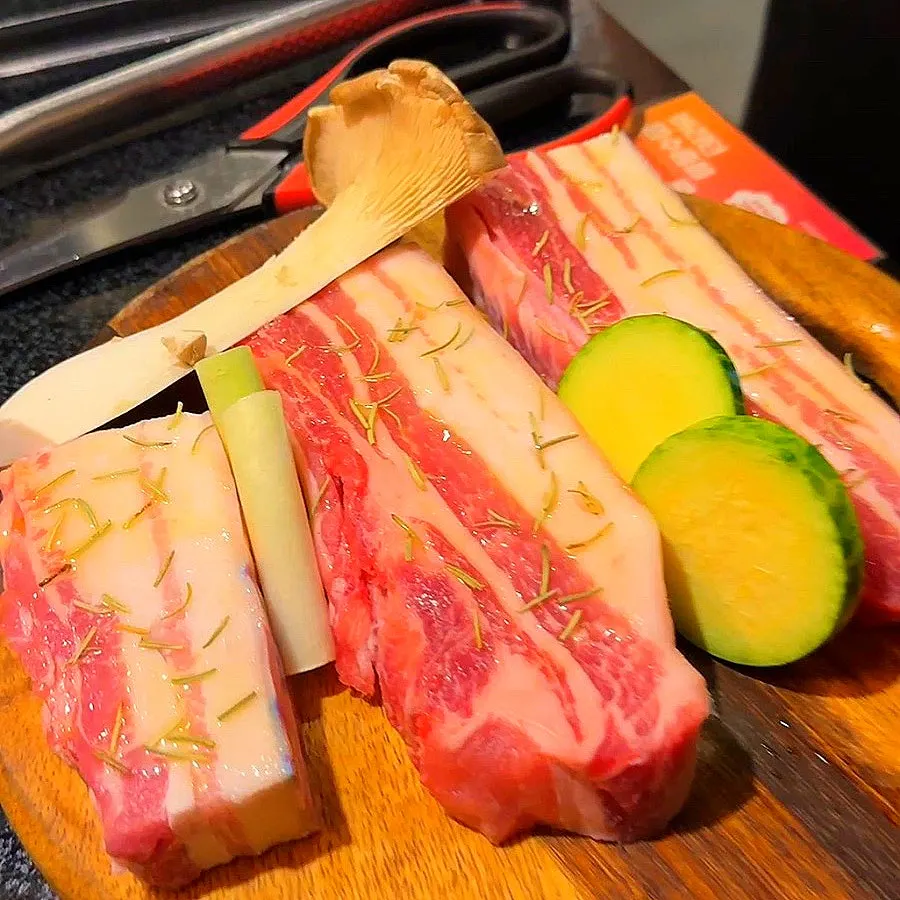 Aged meat at Jeju Oktop