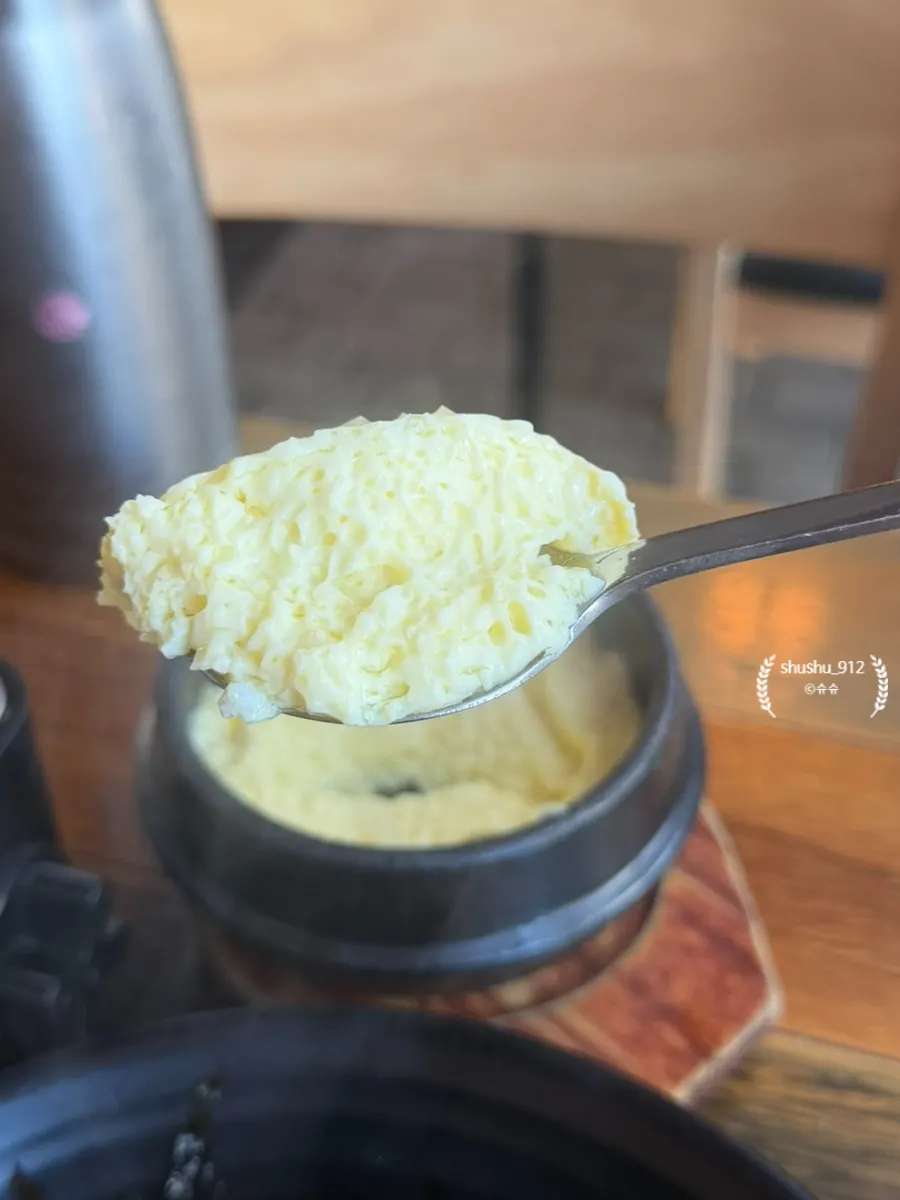 Soft steamed egg, freshly boiled