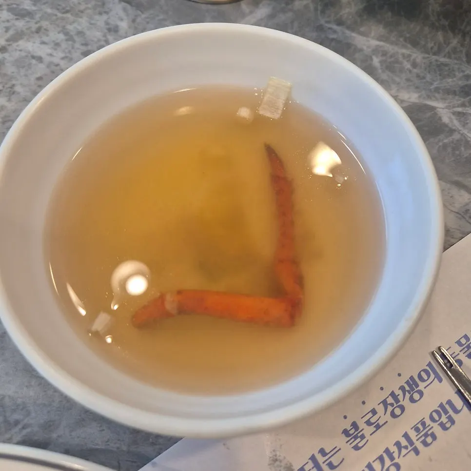 套餐中途上桌的热汤