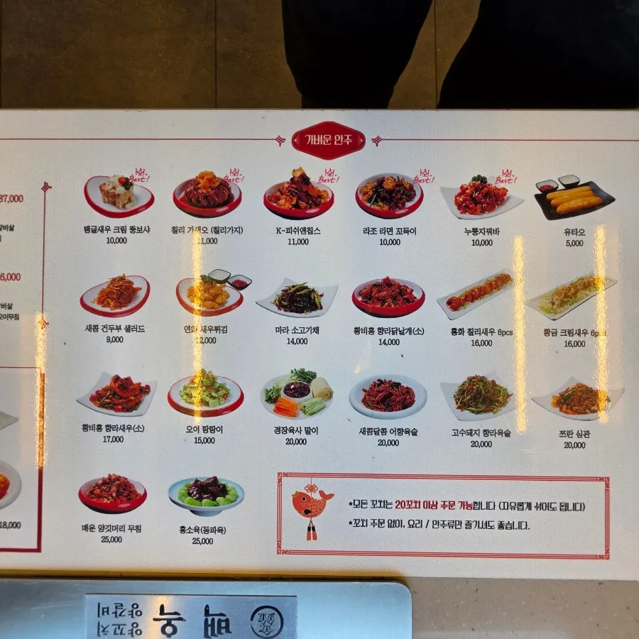 Lamb skewer and guobaorou menu information