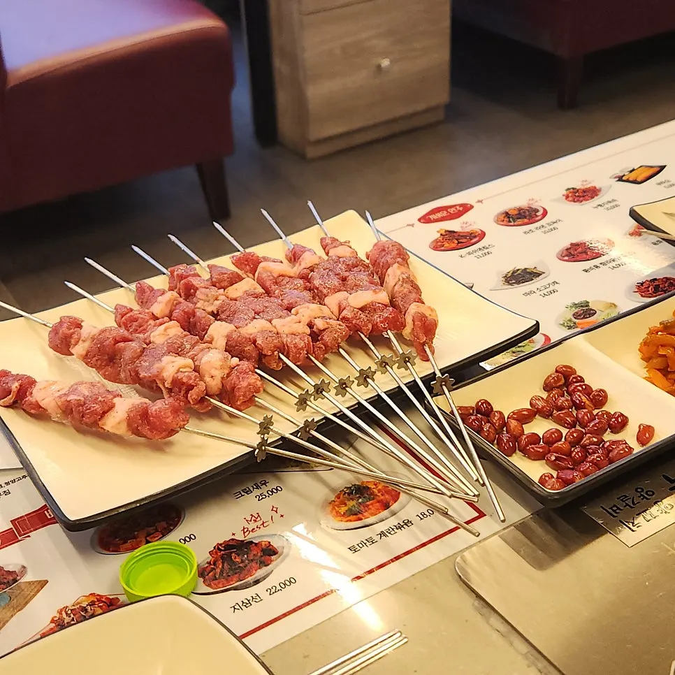 10꼬치 양꼬치 한 접시