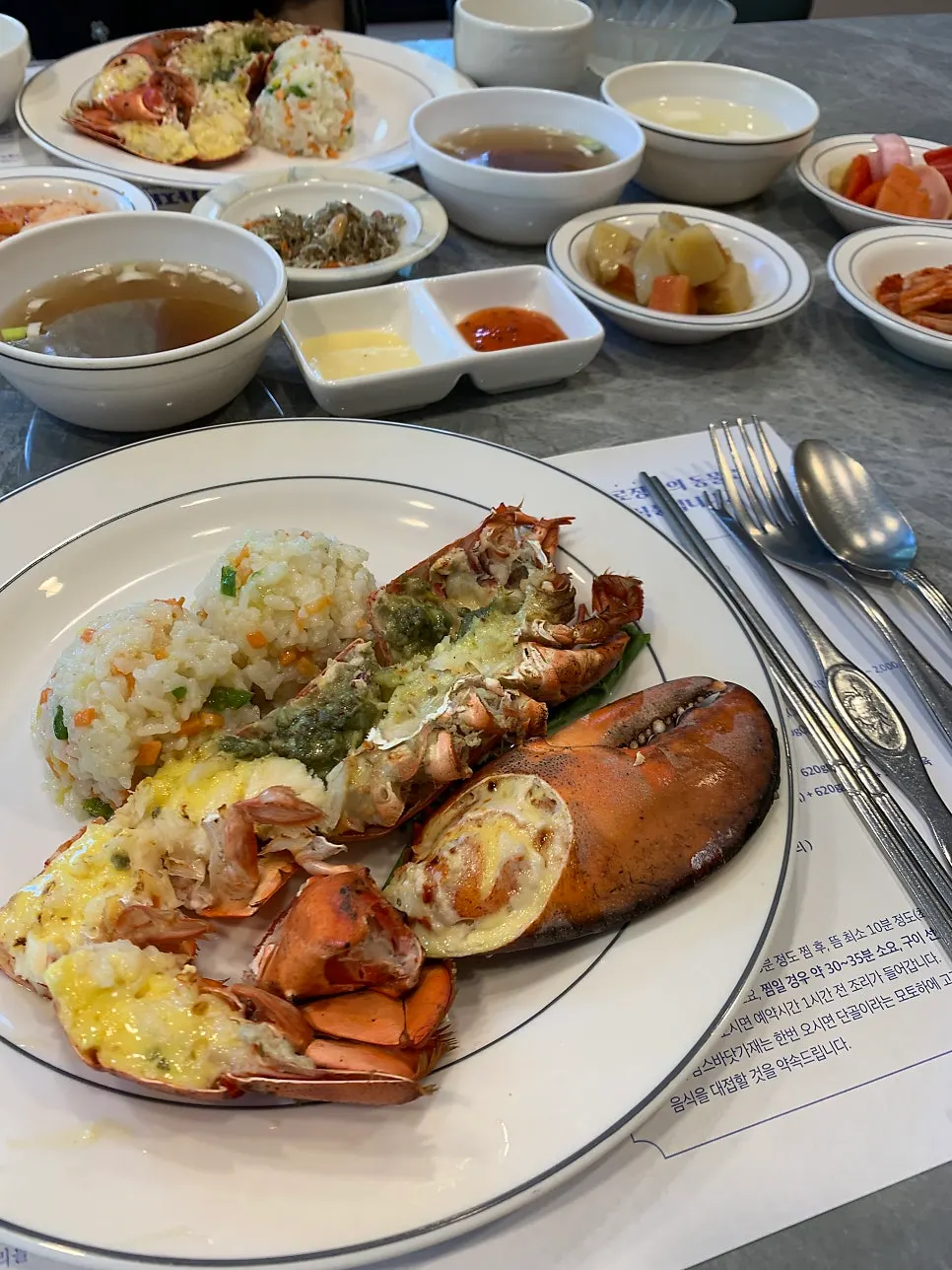 Tams Half Course main seasoned grilled lobster