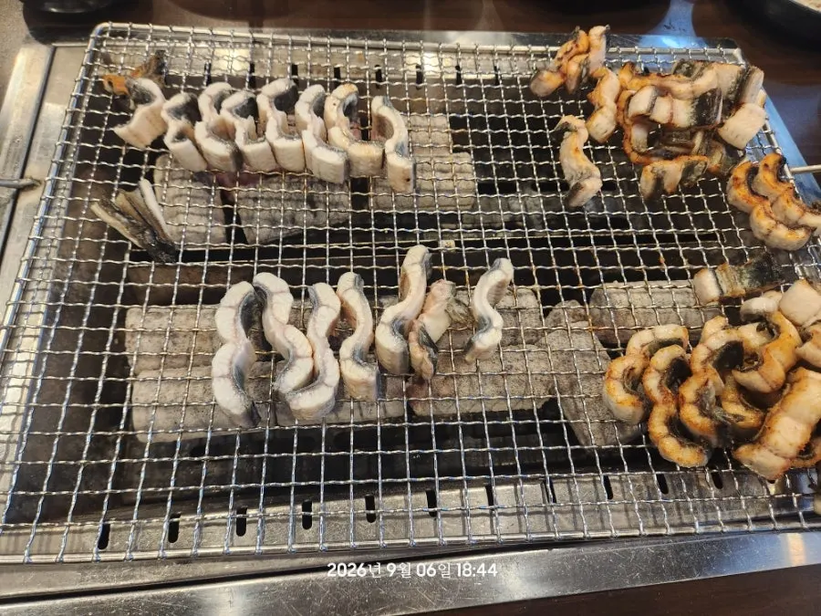 Eel grilled to a golden brown