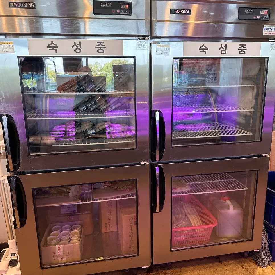 인원수별로 나뉜 장어 진열 팩