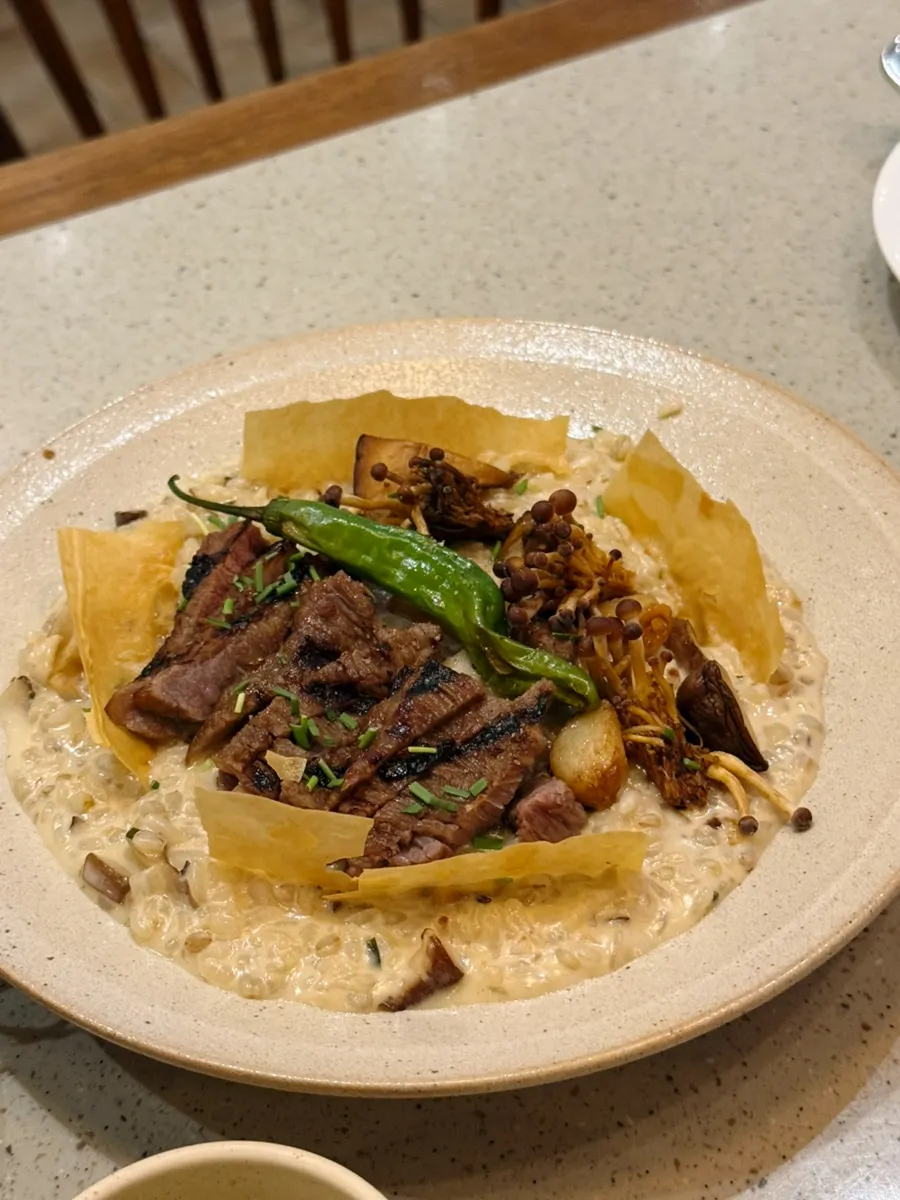 Rich creamy manjo risotto