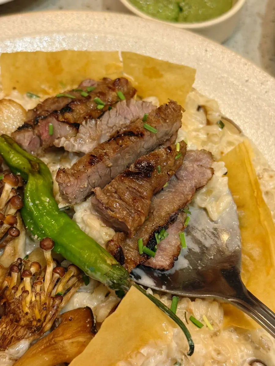 Risotto plated in a kid-friendly portion