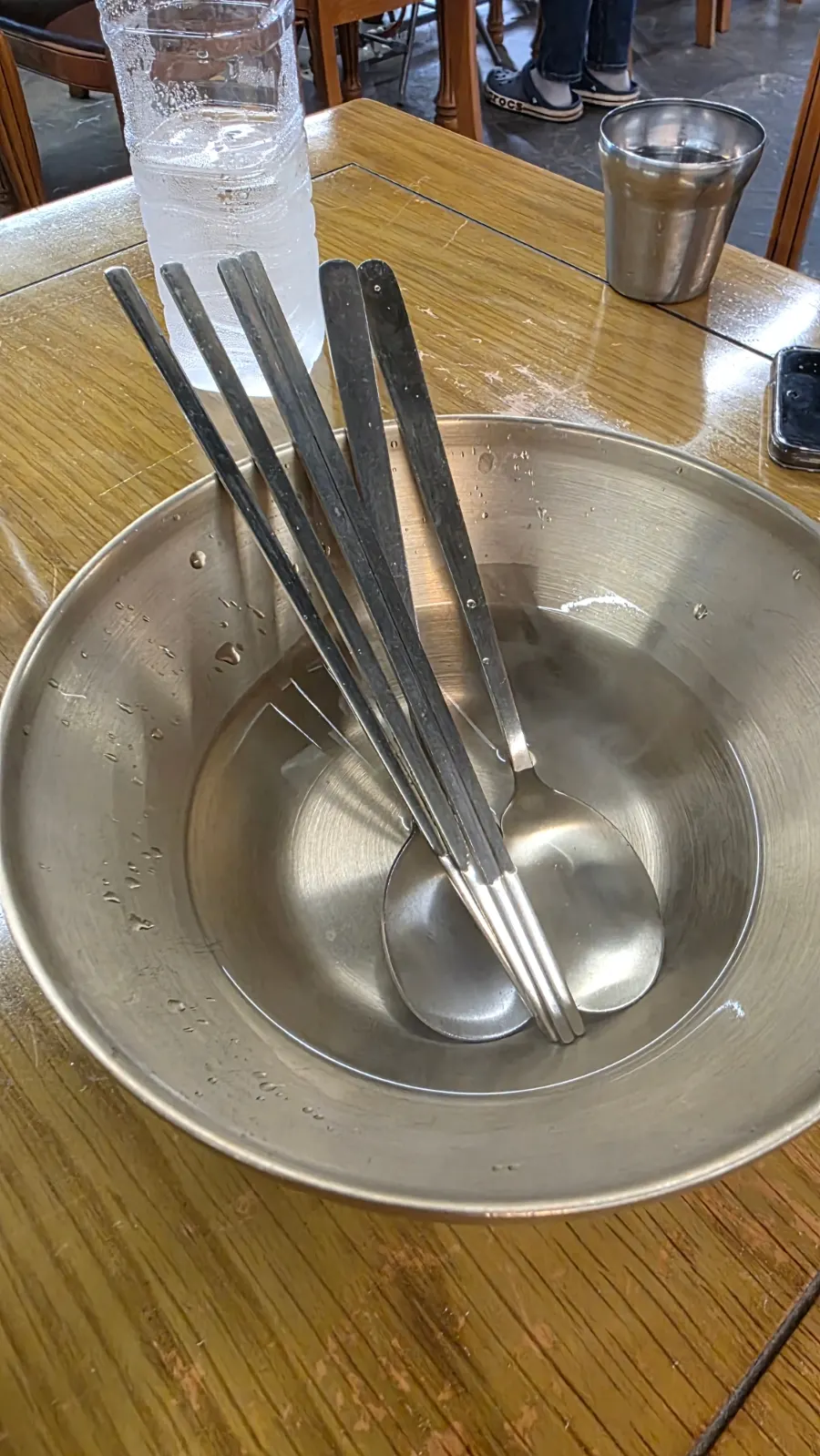 Retro décor and seating in the main building