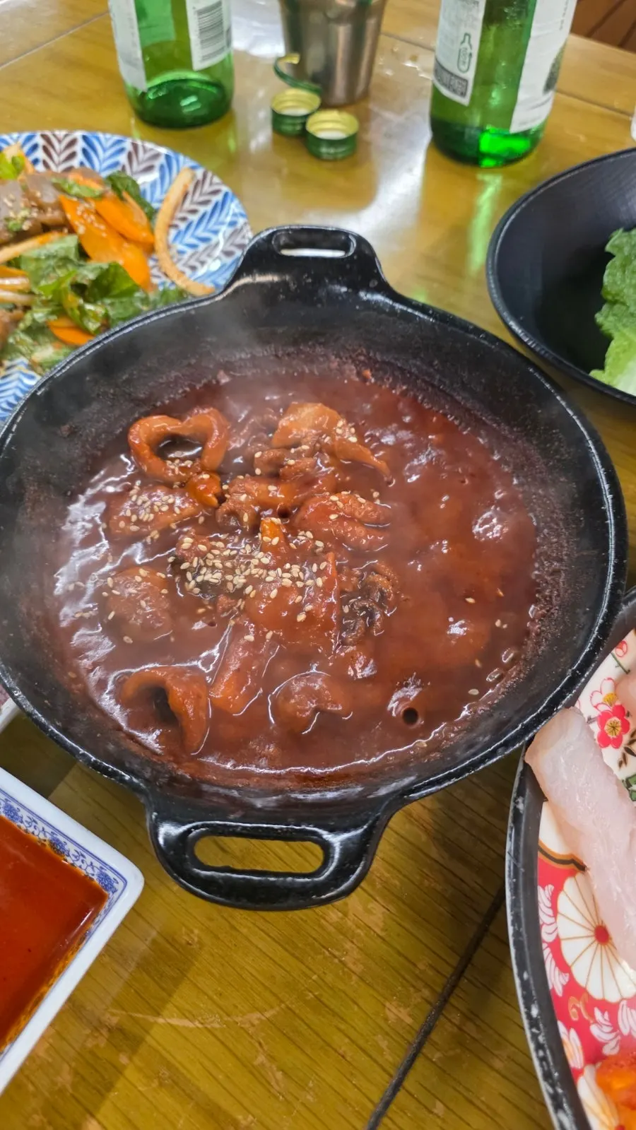 Spicy stir-fried webfoot octopus and cheese fried rice
